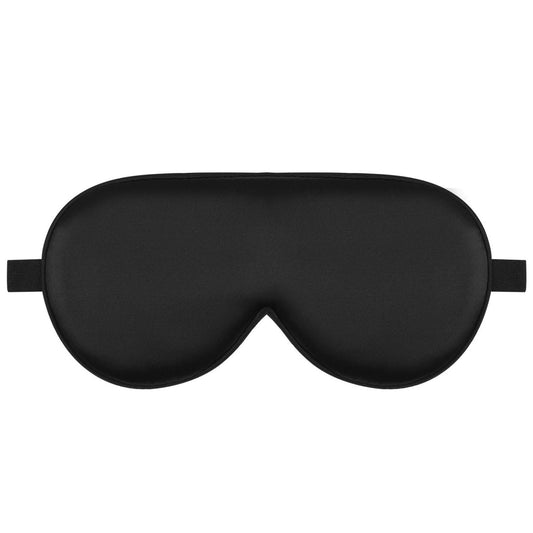 VoroHal Sleep Mask — soft contoured black sleep mask with elastic strap